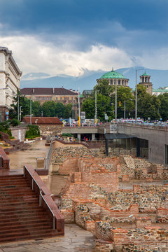 Plaza de la Independencia en Sof&iacute;a, Bulgaria