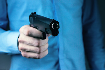 Robber With Gun Threatening Someone To