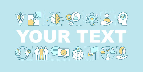 Core values word concepts banner