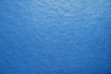Blue leatherette texture sample color for design. Close up