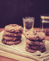 Homemade cookies, vintage style tones.