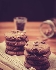 Homemade cookies, vintage style tones.