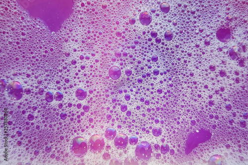 Pink Soap Bubbles Abstract Purple Bubbles From Soap For