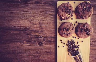 Homemade cookies, vintage style tones.