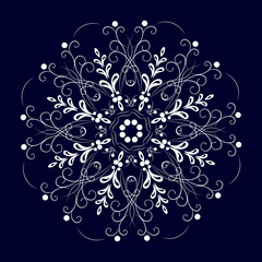 Circular vector pattern on the background, round shape, circular design, ornament