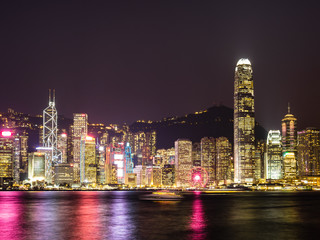Naklejka premium 香港 ビクトリア・ハーバー 夜景