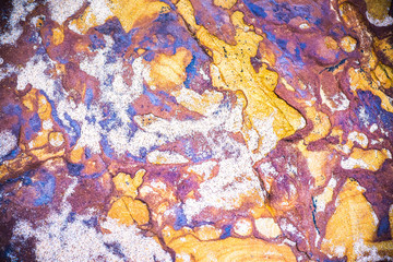 Sedimentary rocks - colourful rock layers formed through cementation and deposition - abstract graphic design backgrounds, patterns, textures