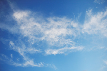 blue sky with white clouds
