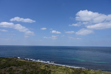 tunosima coast in spring