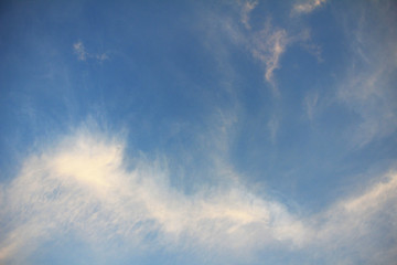 blue sky with white clouds