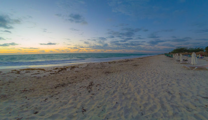 sunset on the white island, cancun quintana roo, mexico
