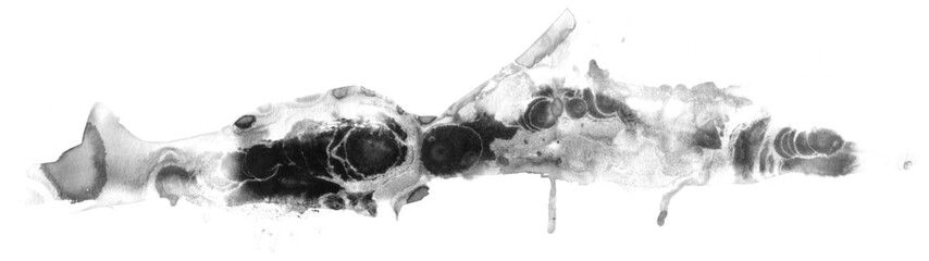Handmade ink painting, to use alone or combined, with color or black and white. Graphic resource to...
