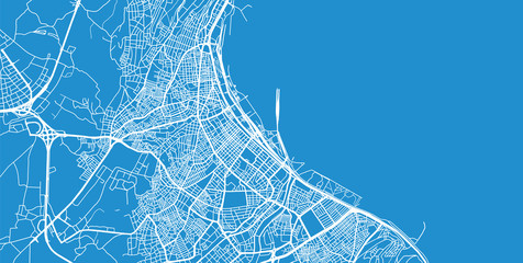 Urban vector city map of Samsun, Turkey
