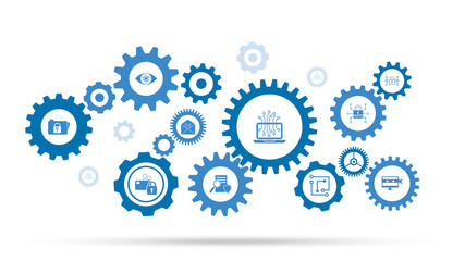 Laptop Chip icon. From cyber security set