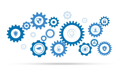 logo shield icon icon. From cyber security set