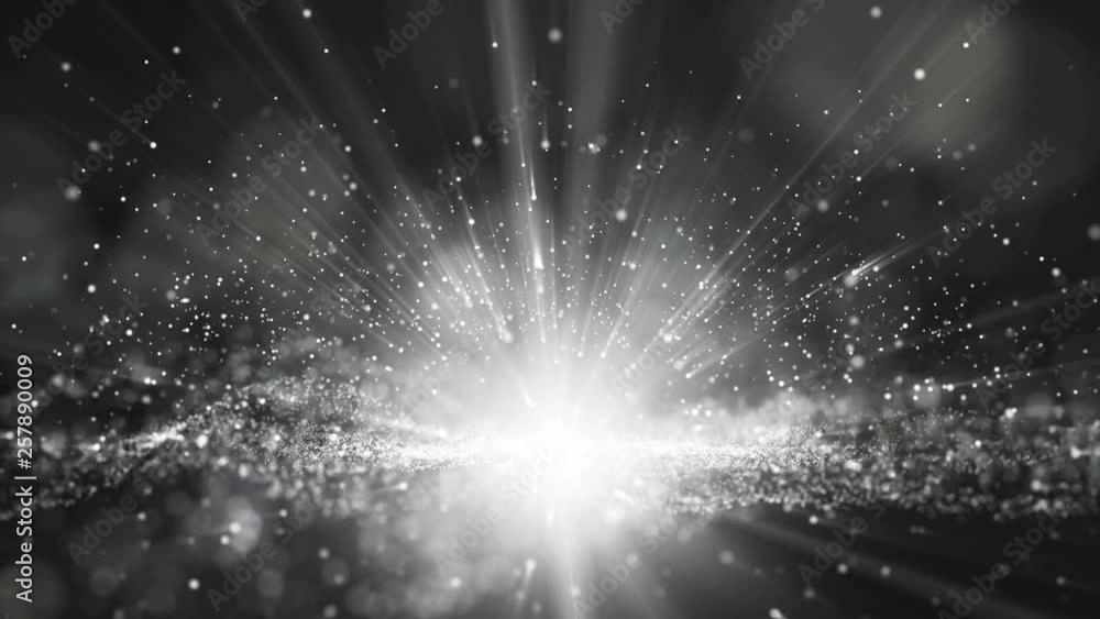 Aufkleber seamless loop,black background, digital signature with particles, sparkling waves, curtains and area