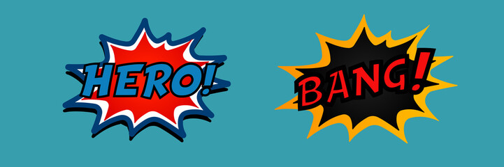 Hero Comic Speech Bubble