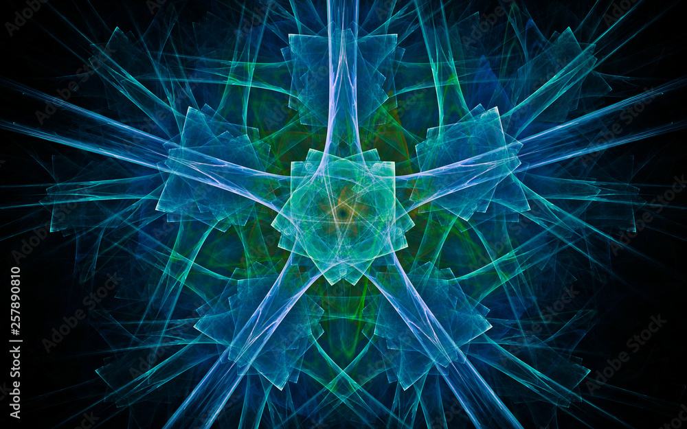 Fototapete digital generated image in the form of abstract geometric shapes of various shades and colors for us