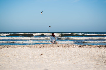 girl on the beach