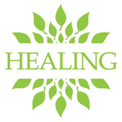 Healing Leaves Green Circular 