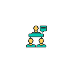 Project management icon vector design