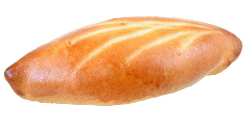 sweet bun with filling isolated
