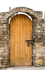 vintage wooden exterior doorway