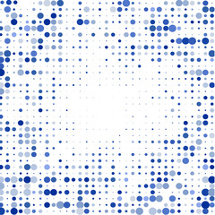 Blue  points  on white background     