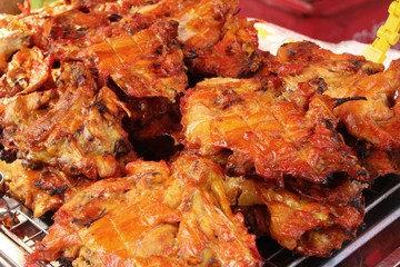 Grilled chicken is delicious at street food