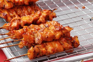 Grilled chicken is delicious at street food