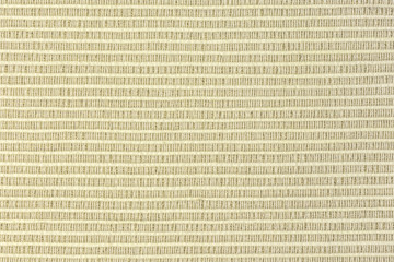 Texture of rough dense ribbed fabric. Sofa upholstery close-up. Light beige blank background for layouts.