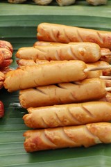 grilled sausage is delicious at street food