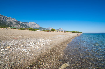 The coast of Mediterranean sea