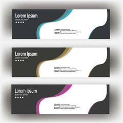 abstract geometric design banner web template. Banner web design vector template