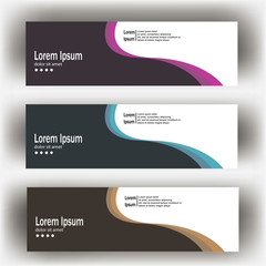 abstract geometric design banner web template. Banner web design vector template
