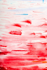 Hand Drawn Watercolor Background or Aquarelle Pattern