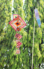 Tung flag for decorations according to tradition in Thailand