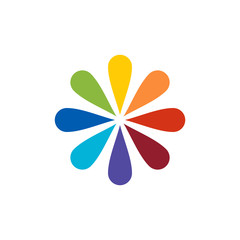 Community and adoption care logo design vector template