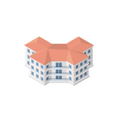 Vector isometric urban architecture