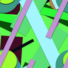 Flat material design - Creative vector trend seamless