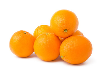 Orangen Haufen