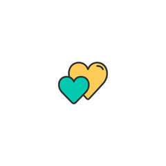 Heart Icon Design. Lifestyle icon vector design