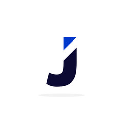 Geometric Vector Logo Letter J