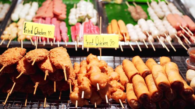 Thai style of Street food at the local market.