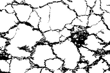 crecked earth pattern on isolated