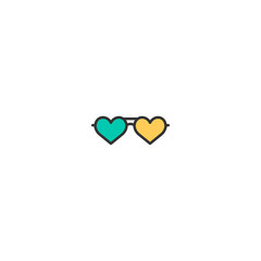 Sun glasses Icon Design. Lifestyle icon vector design