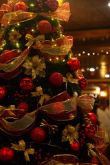 christmas tree decoration background