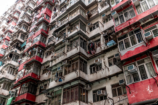 Hong Kong, Quarry Bay, apartment block