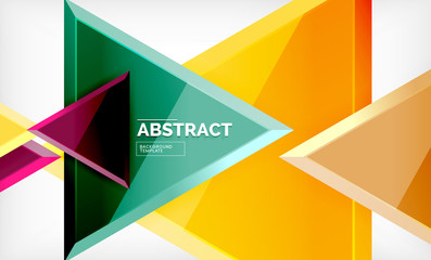 Tech futuristic geometric 3d shapes, minimal abstract background