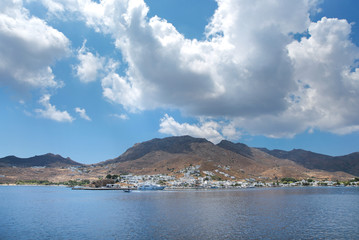 blue lake in the mountains